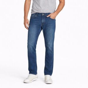 HILT Dude Blue Straight Leg Jeans with Sleek Fit 34/34